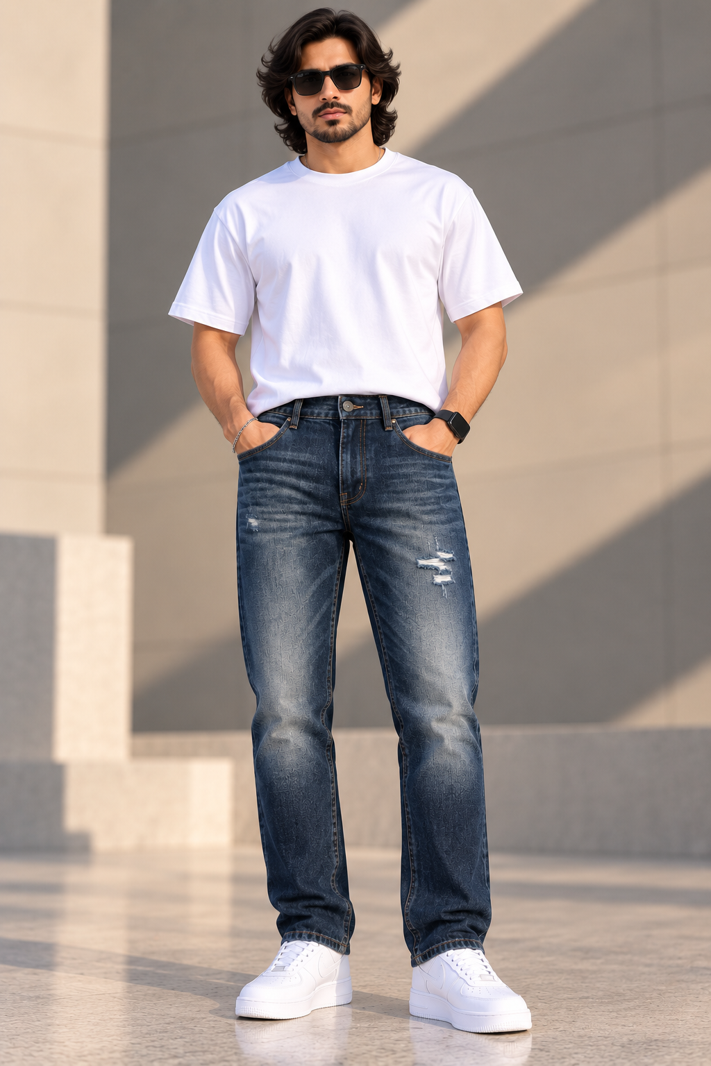 ROOKIES — Midnight Ease Lenon-fit Jeans