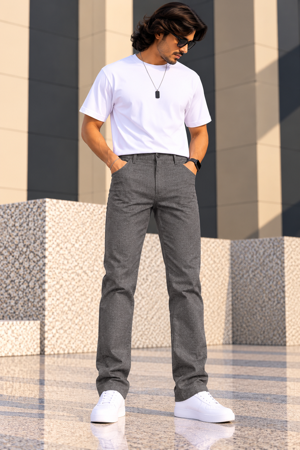 LawmanPg3 – Slate Weave Trousers