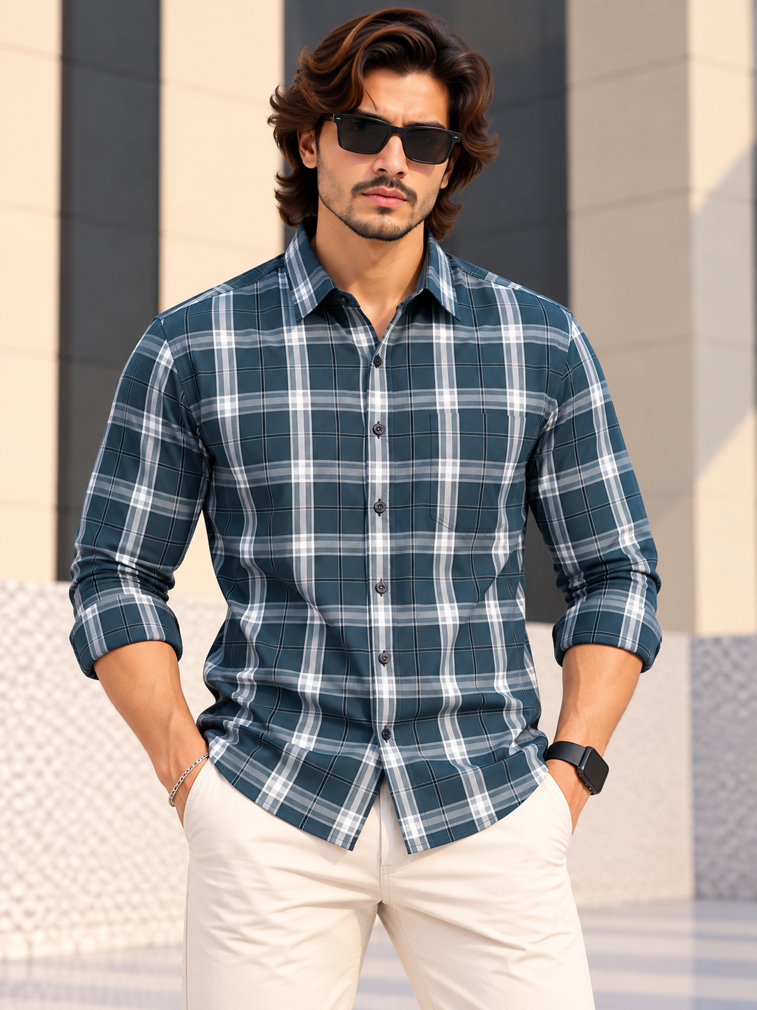 LAWMANpg3 – Urban Checkmate Regular-fit. Shirt