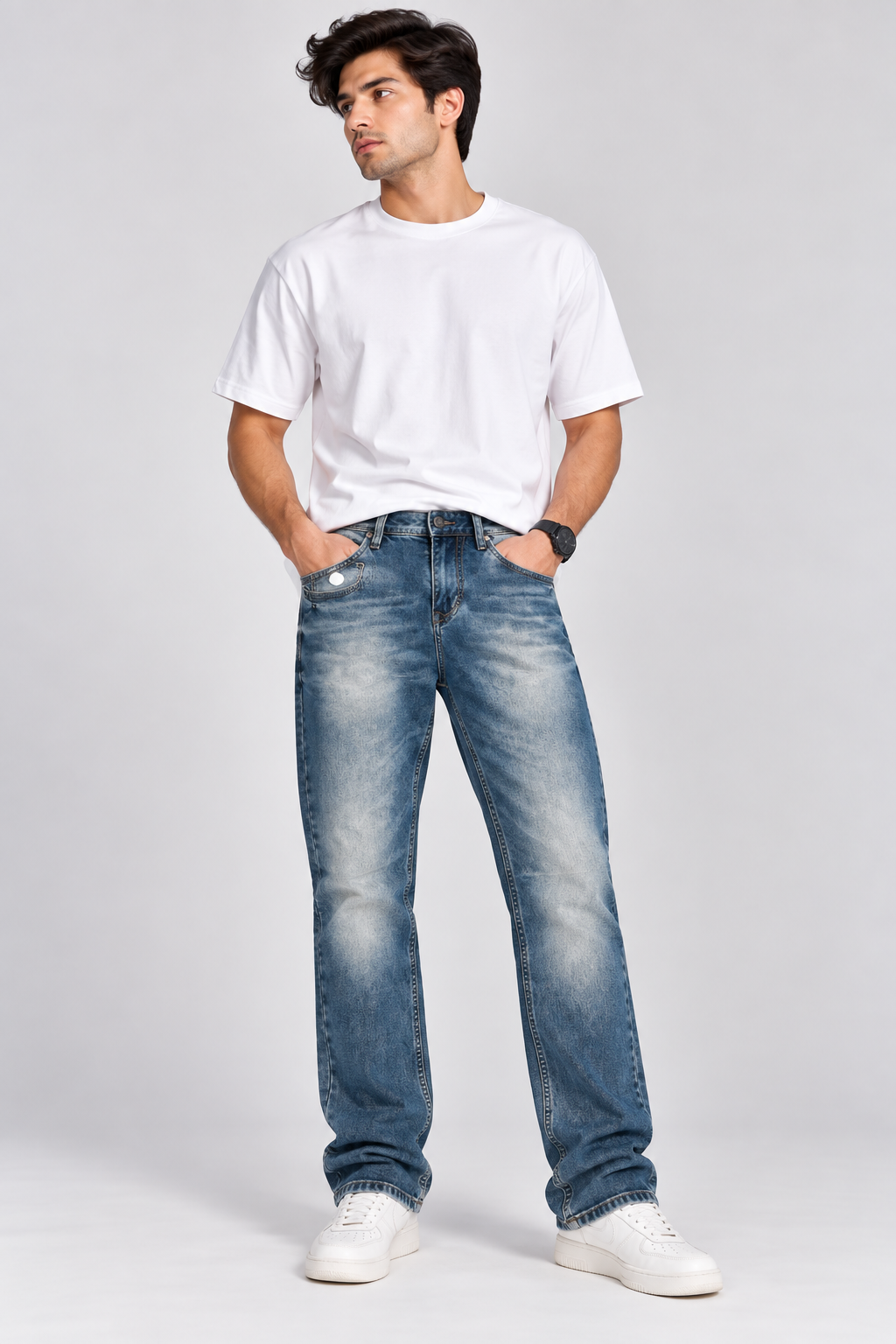 NOSTRUM - D.Navy Fade Wash Jeans