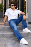 Denim Wash Ankle-fit Jeans