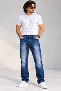 Azure Denim Drift Ankle-fit. Jeans