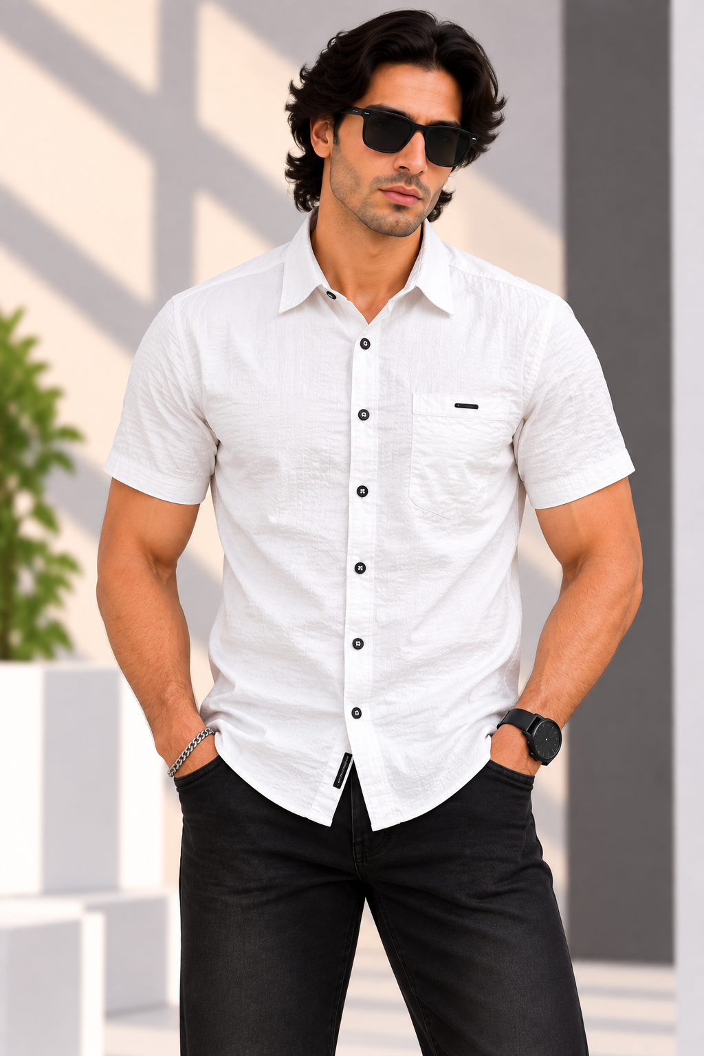 👕 Urban Race — “Desert Edge” Half-Sleeve Shirt