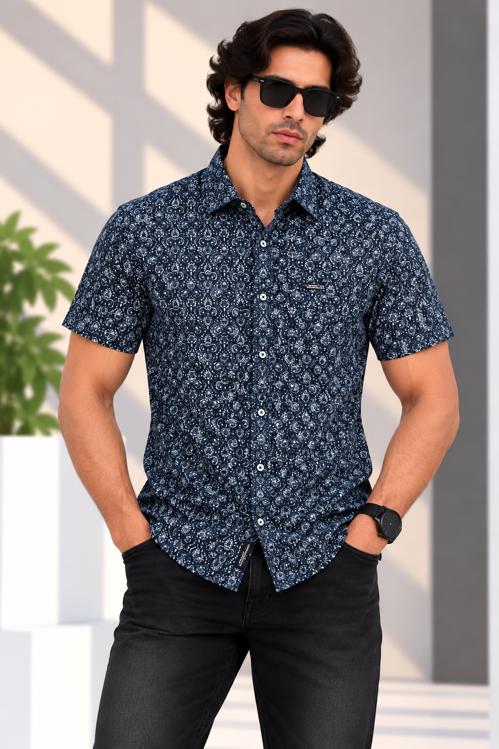 Urban Race – Olive print Shirt