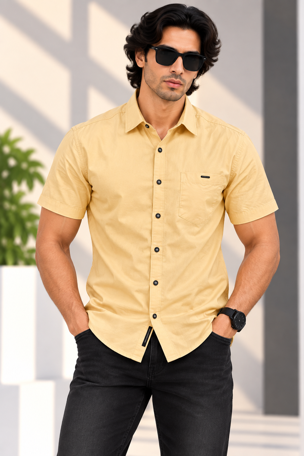 🤎 Urban Race – Sandstone Comfort Half Shirt