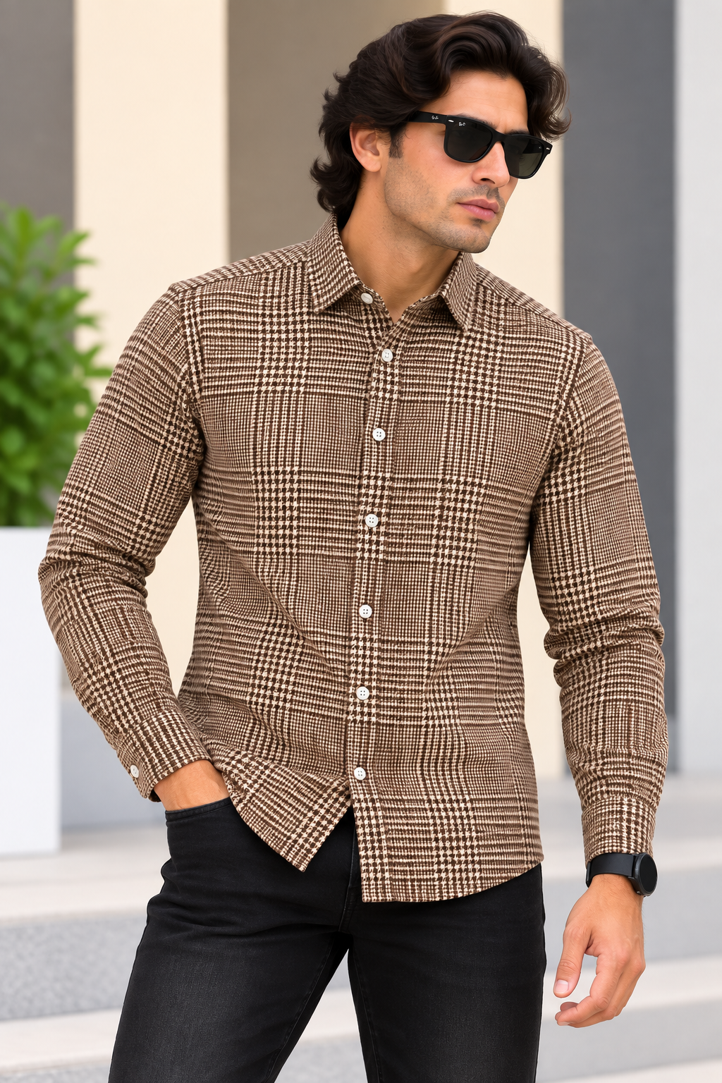 MYESTRY OF FASHION (MOF)  - Urban Shadow Check Shirt