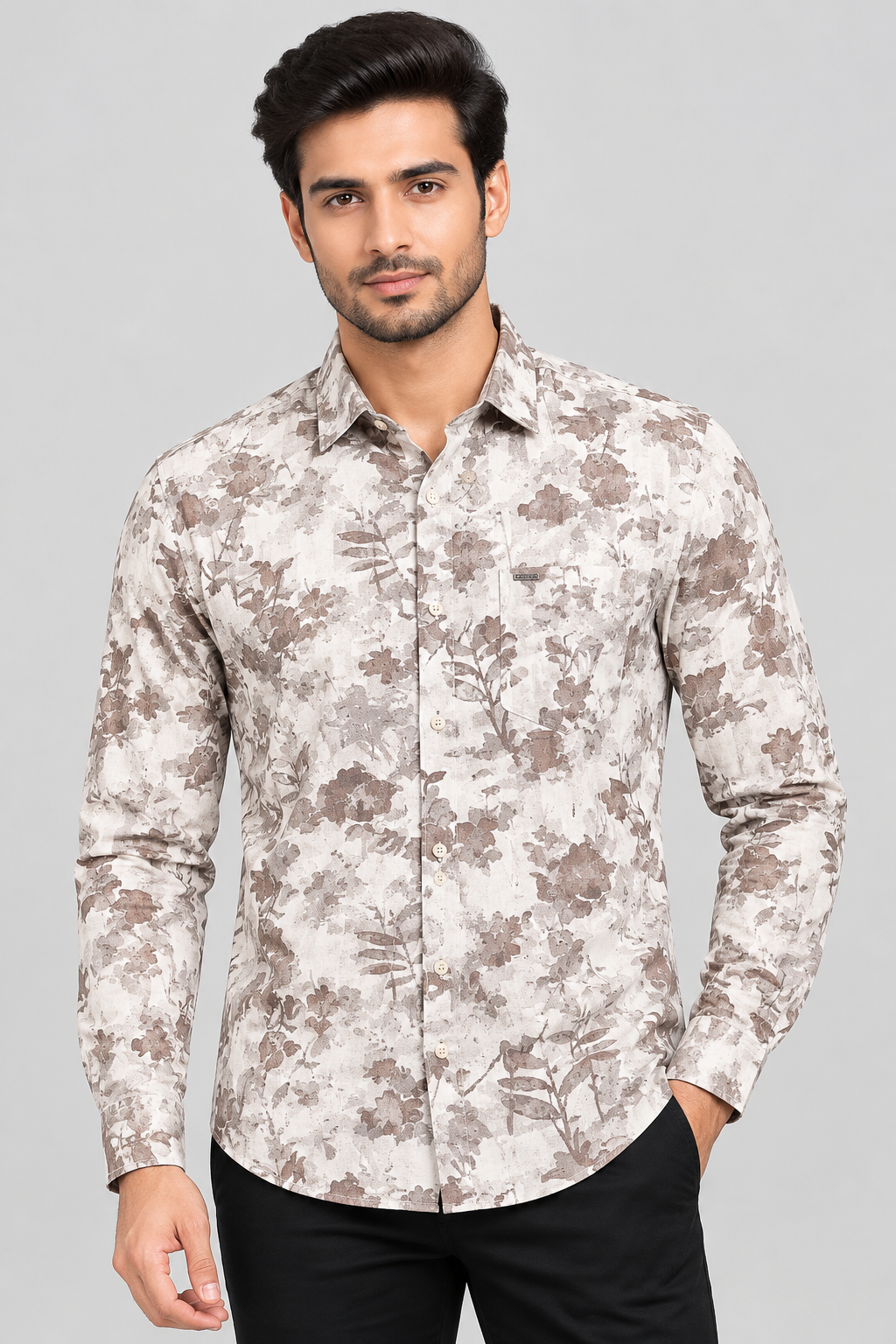 RED & WHITE -  Printed Casuals Shirts