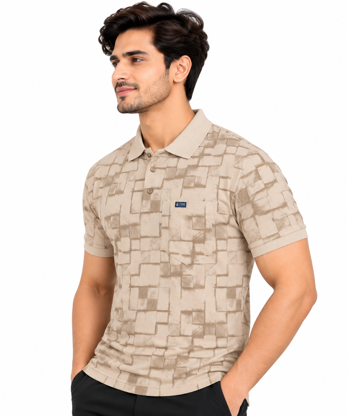 ORB FASHION - Men Solid Collar T-Shirts