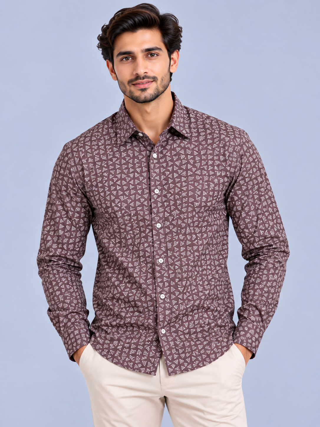 CITRUS -  Men Printed Smart Casual Shirts