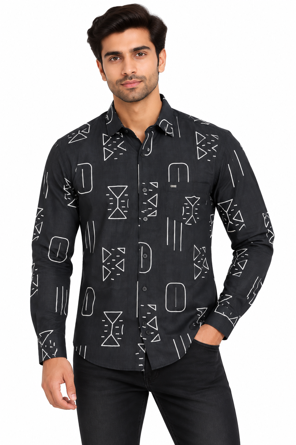 RED & WHITE Printed Casual Shirts