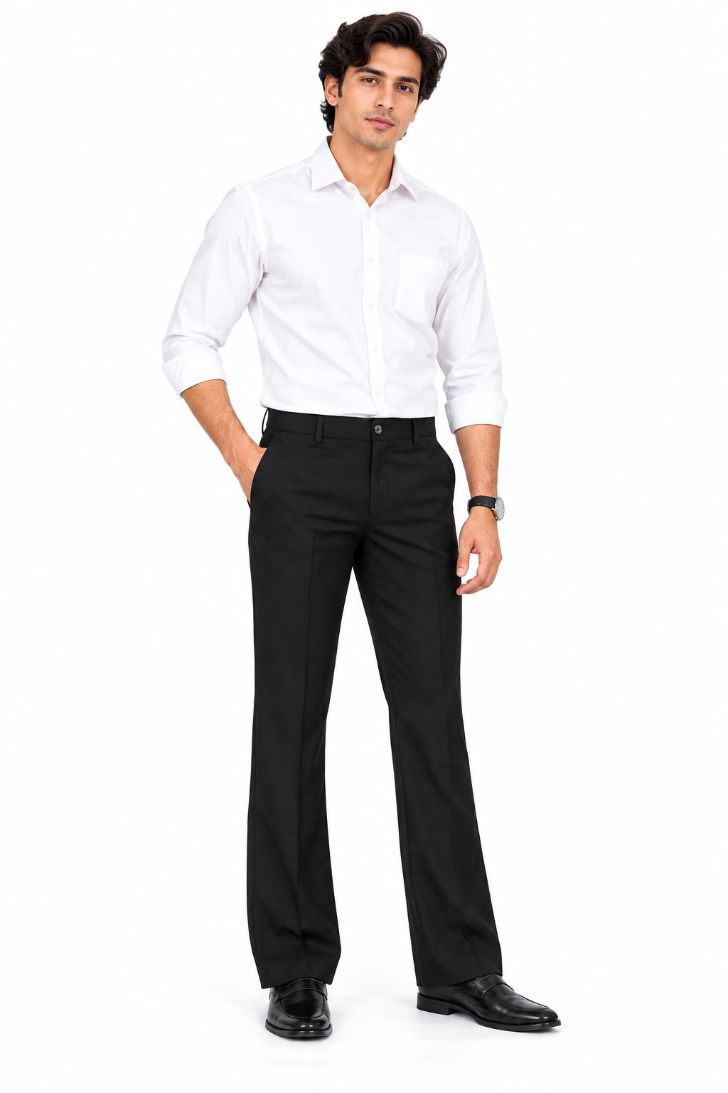 9 PIXEL - Boot-Cut Fit Formal Pant