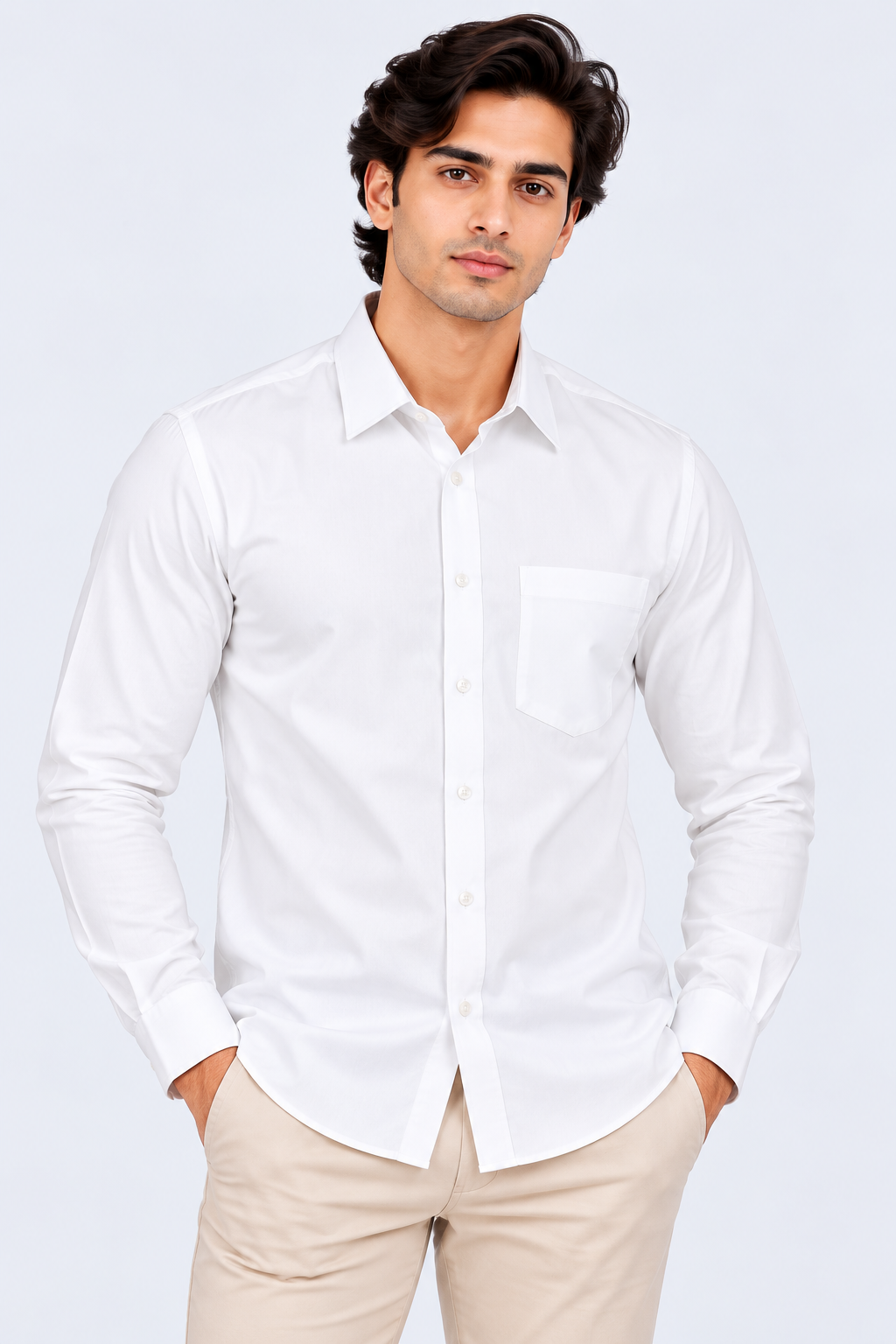 TURTLE - Smart Formal White Shirt