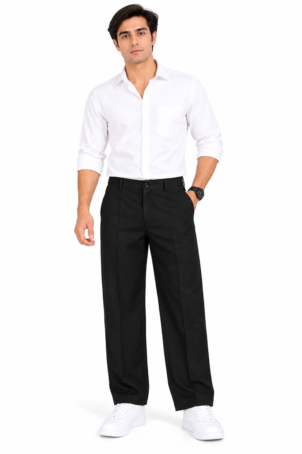 GRAMMER -  Men Classy Parallel-Fit Pant