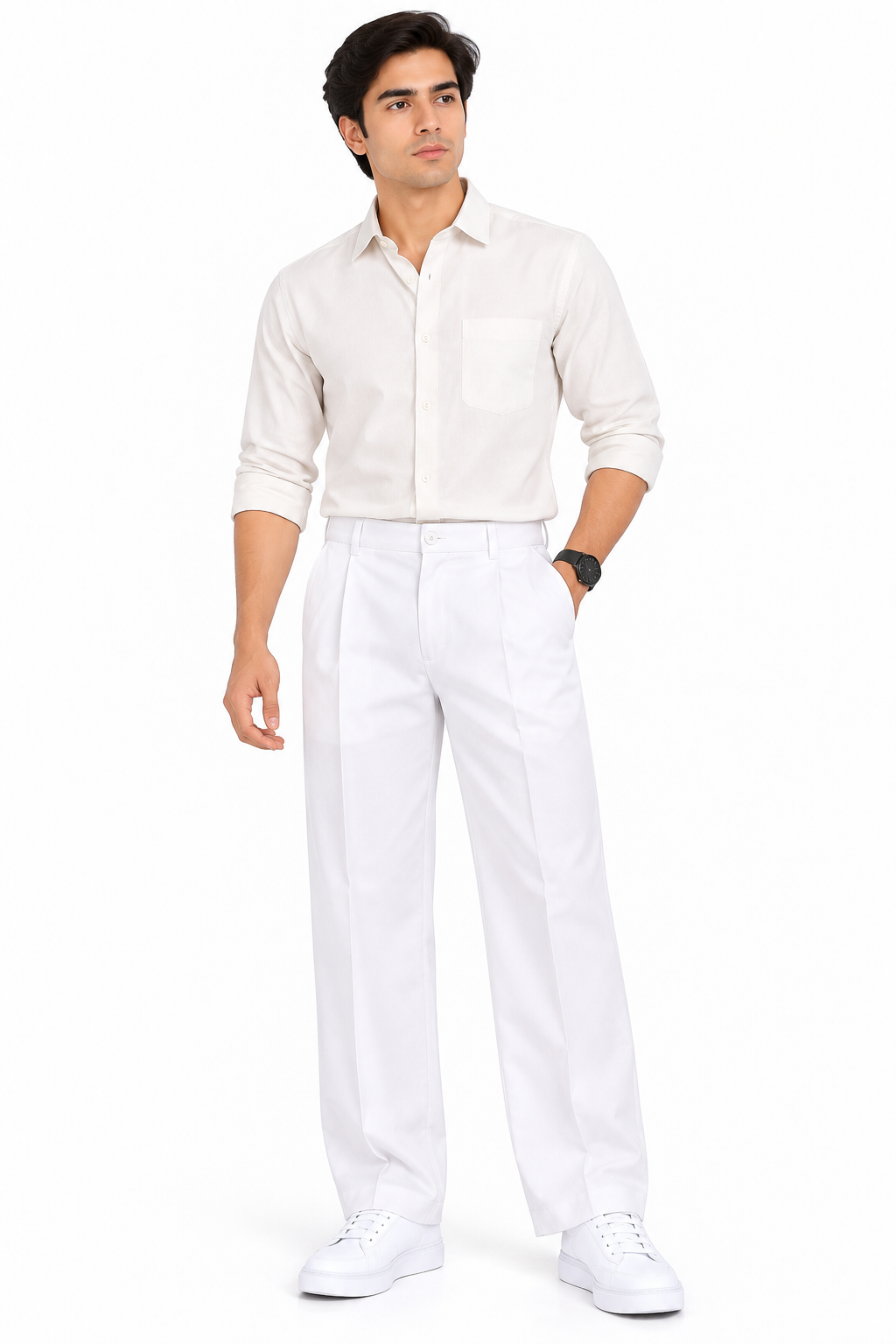 GRAMMER -  Men Classy Parallel-Fit Pant
