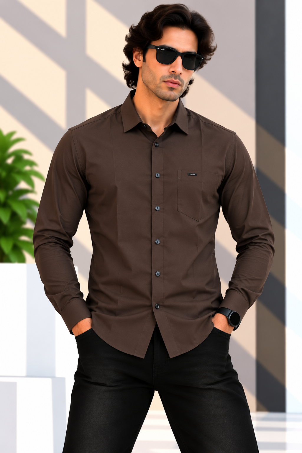 RED & WHITE Check Casual Shirts