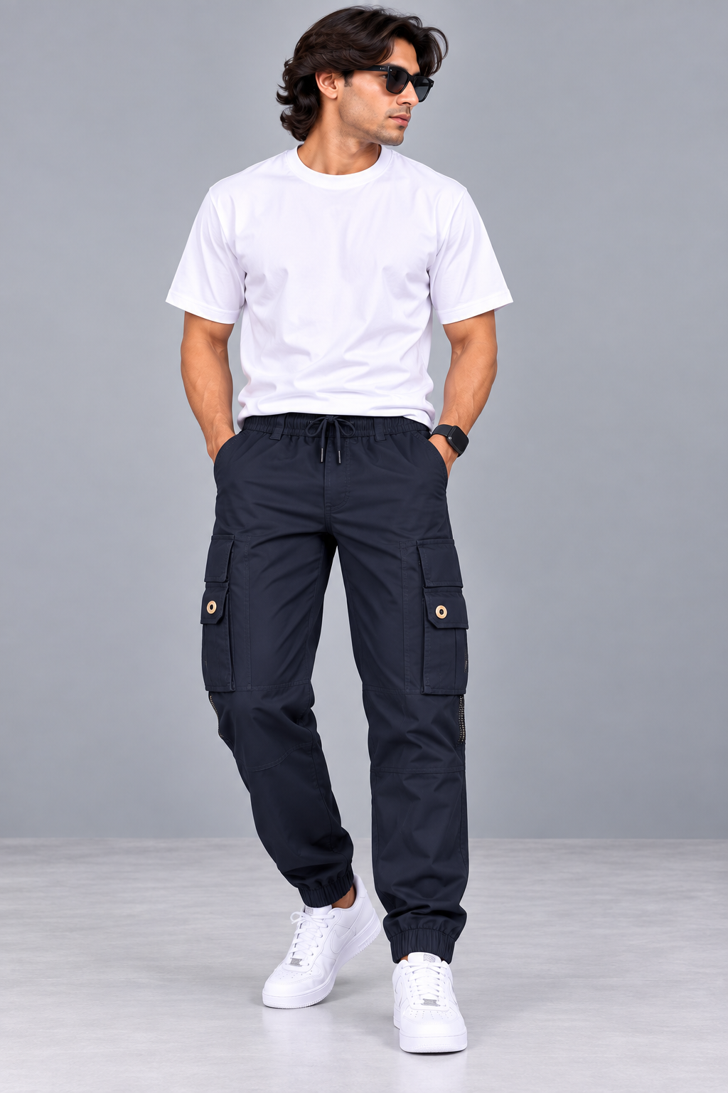 ESCURVY - Men Regular-Fit Cargo Pants