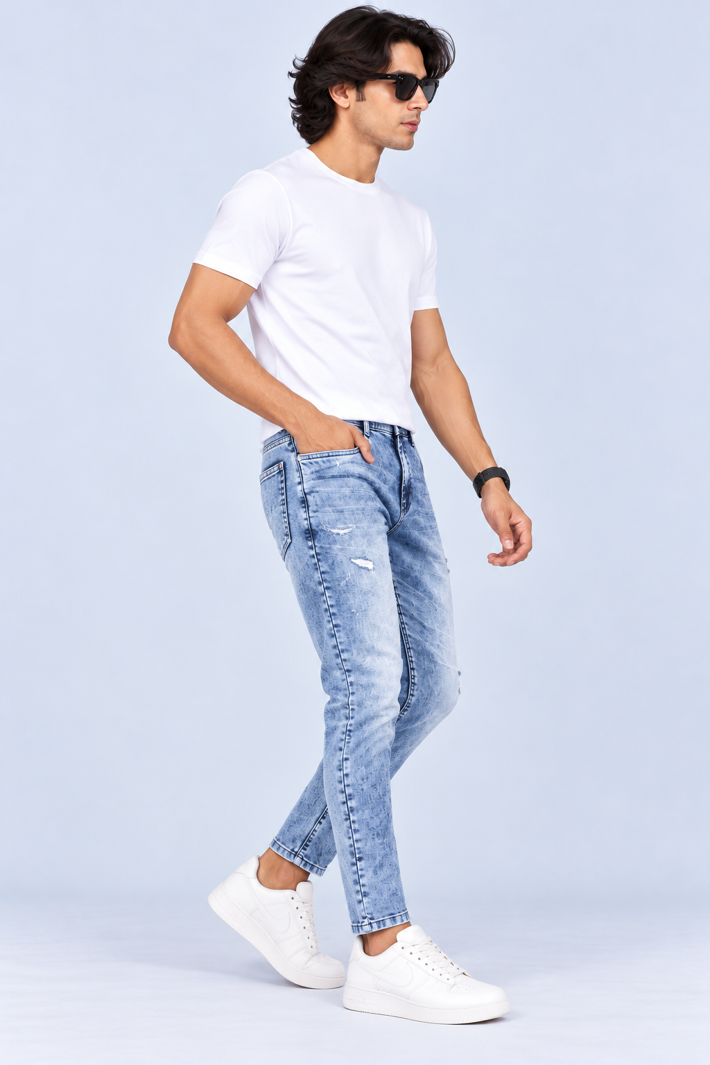 MUDPIPER – Men Urban Edge Ankle-Fit Jeans