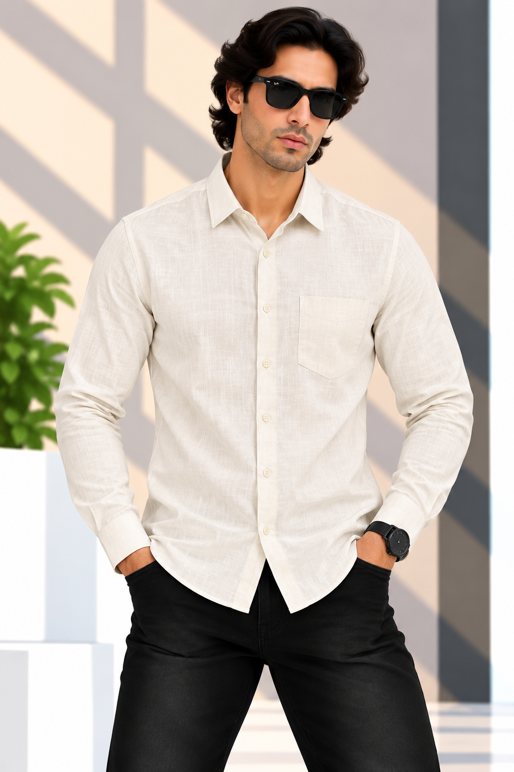 Red & White Shirt