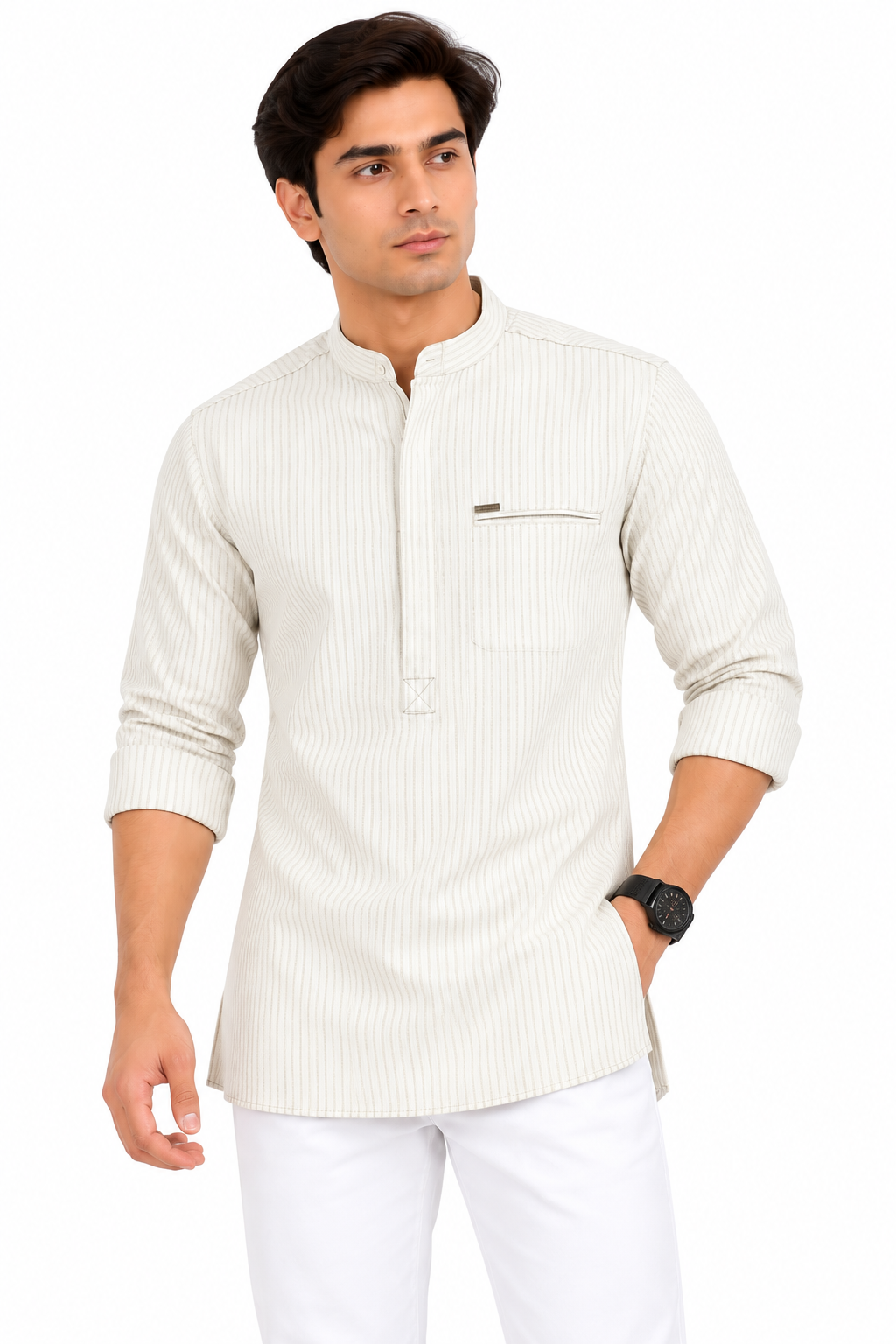 GRAMMER -  Men Classy Short Kurta
