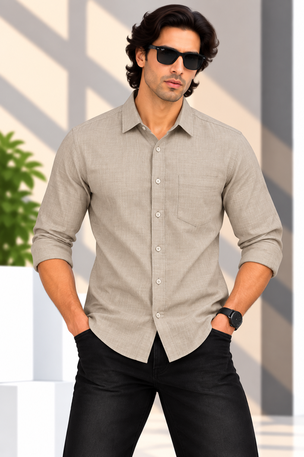 Red & White Shirt