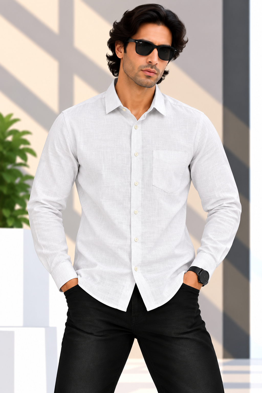 Red & White Shirt