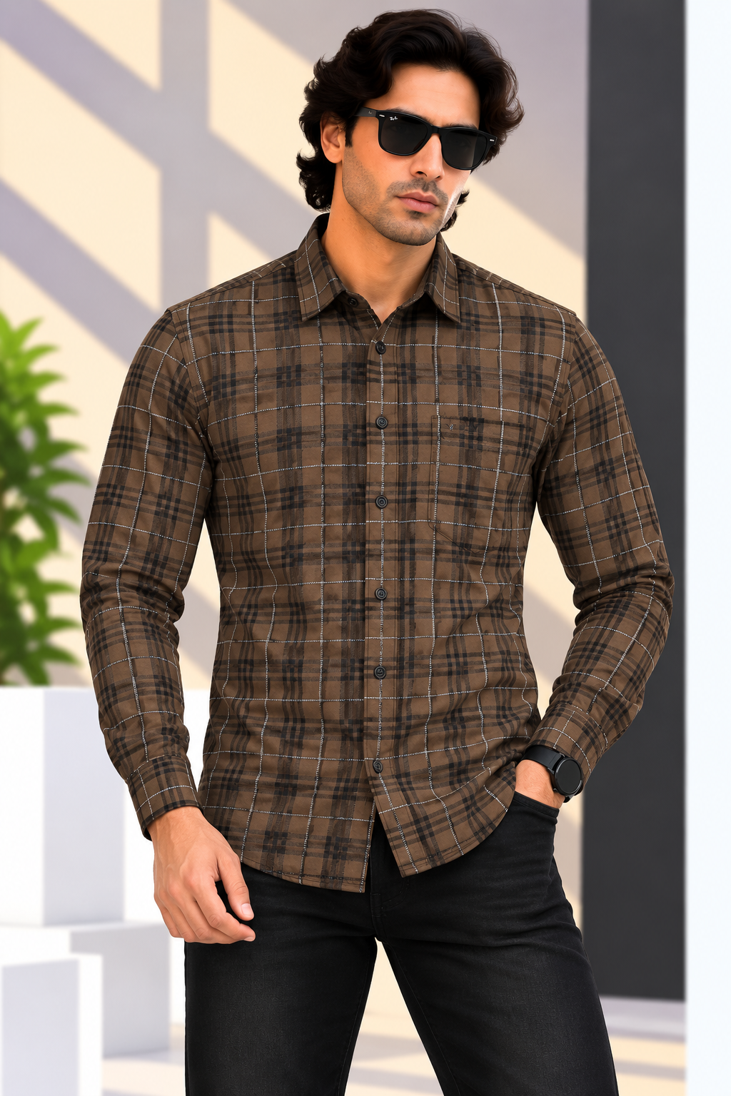 MYESTRY OF FASHION (MOF)  - Urban Shadow Check Shirt