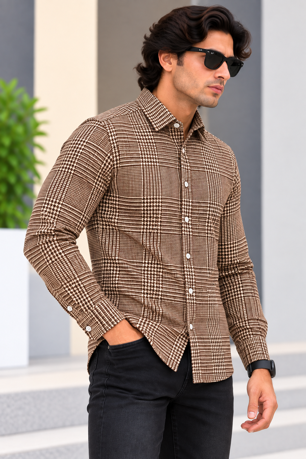 MYESTRY OF FASHION (MOF)  - Urban Shadow Check Shirt