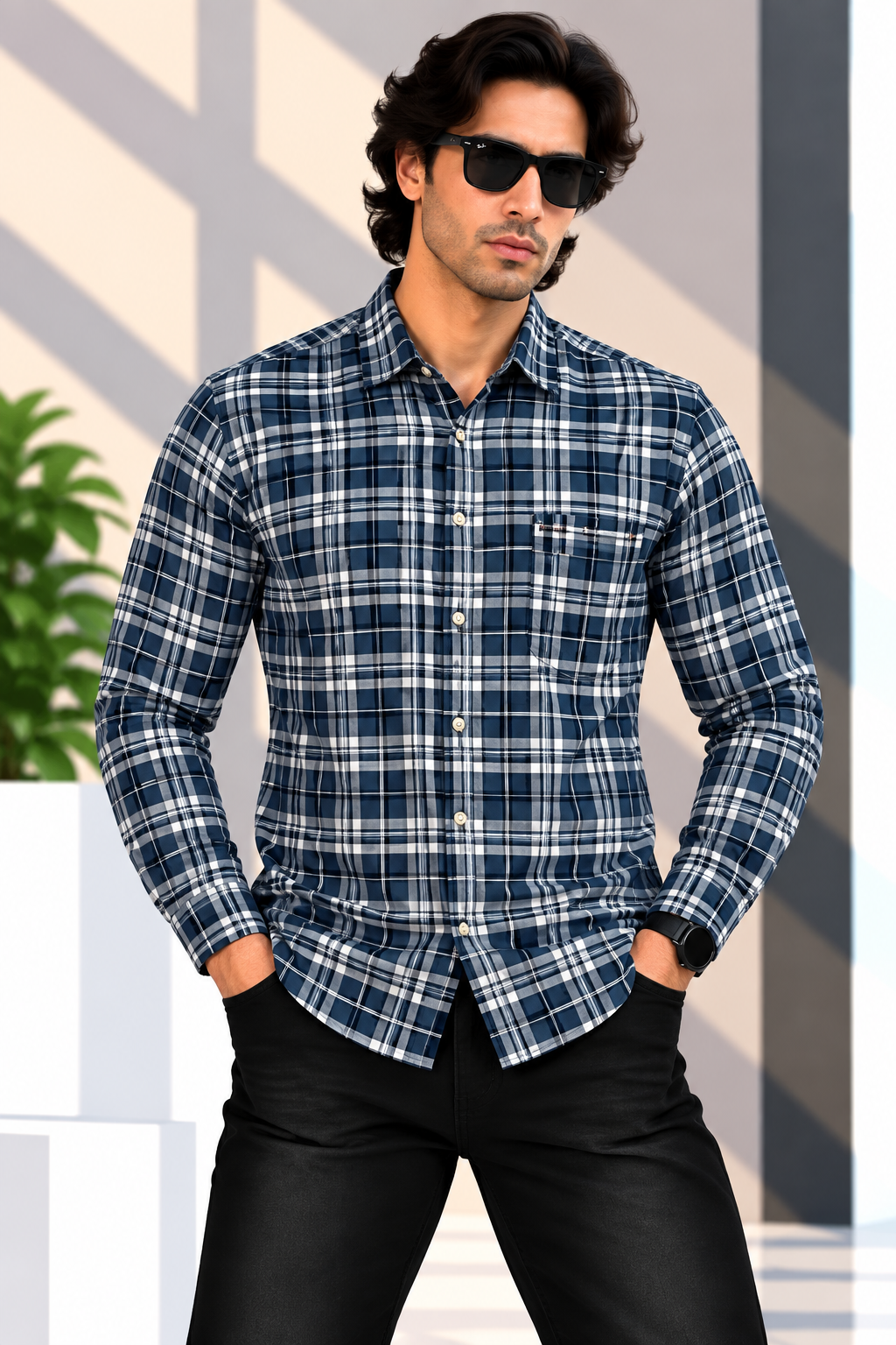 Red & White Check Shirt