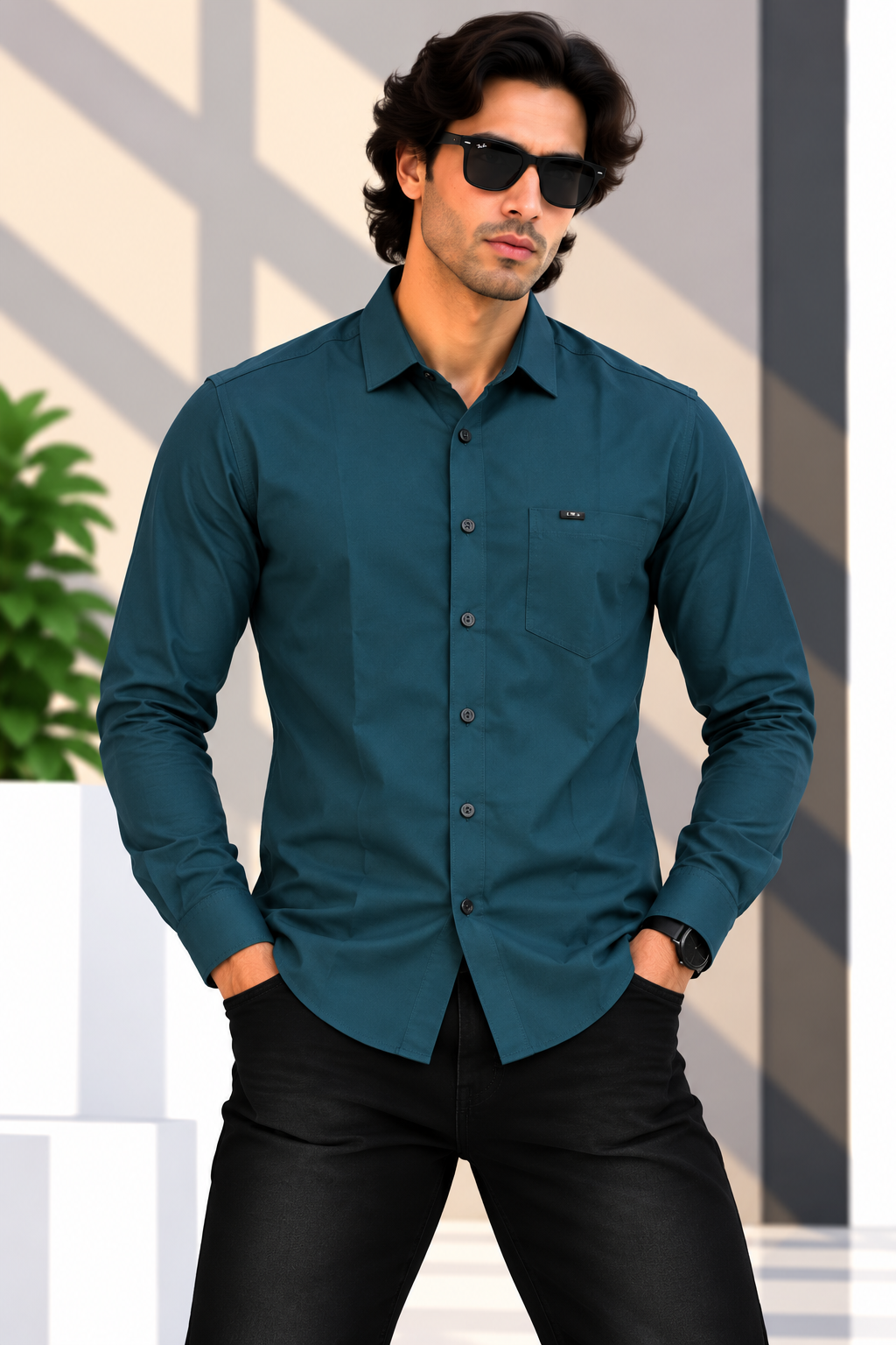 RED & WHITE Check Casual Shirts