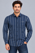 Red & White Stripes Casual Shirt
