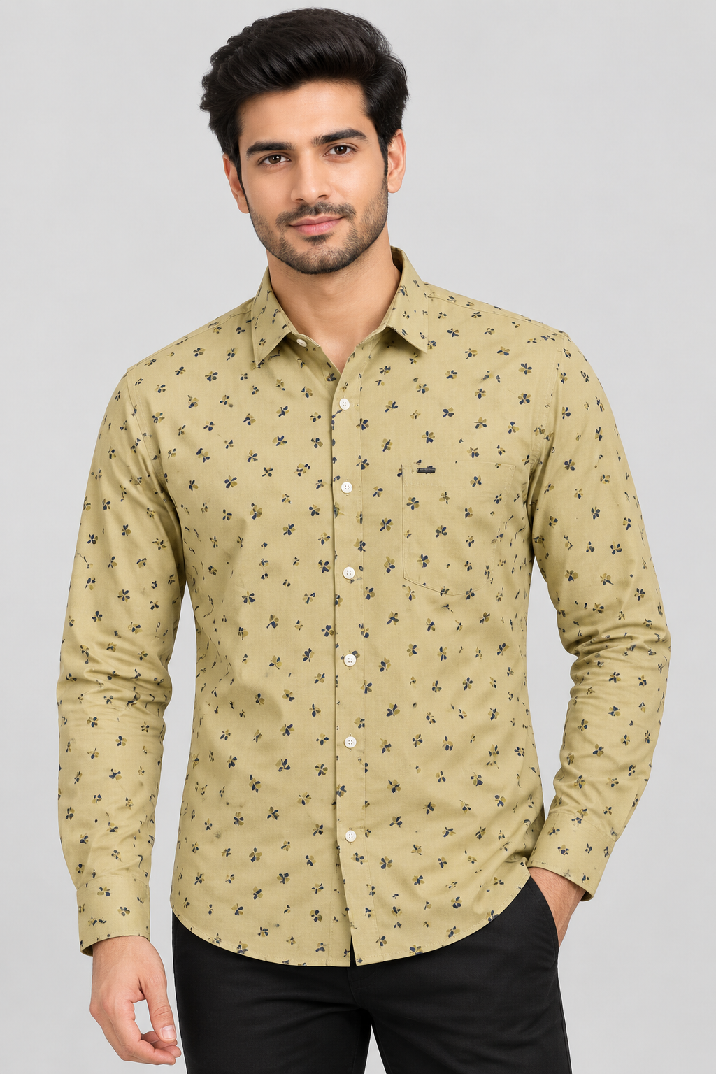 RED & WHITE -  Printed Casuals Shirts