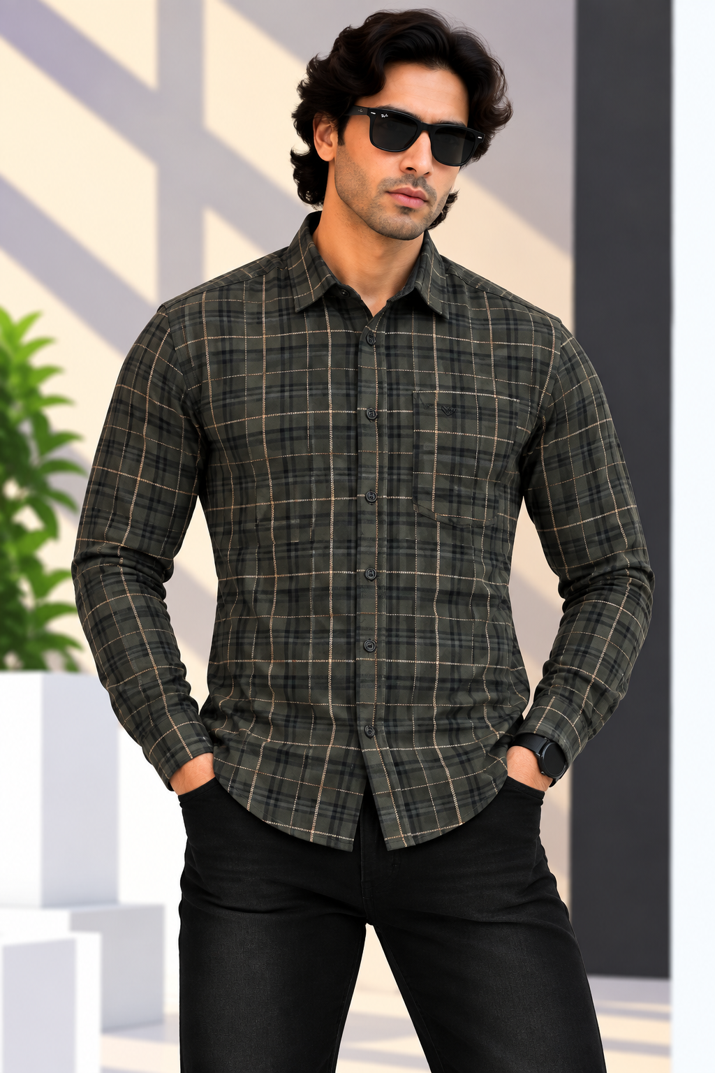 MYESTRY OF FASHION (MOF)  - Urban Shadow Check Shirt