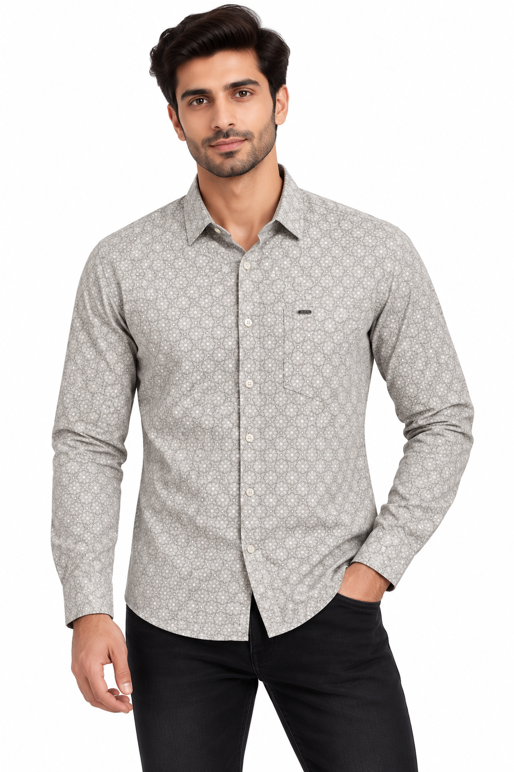 RED & WHITE Printed Casual Shirts