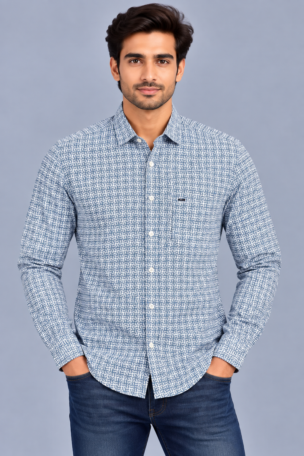 Red & White Check Casual Shirt