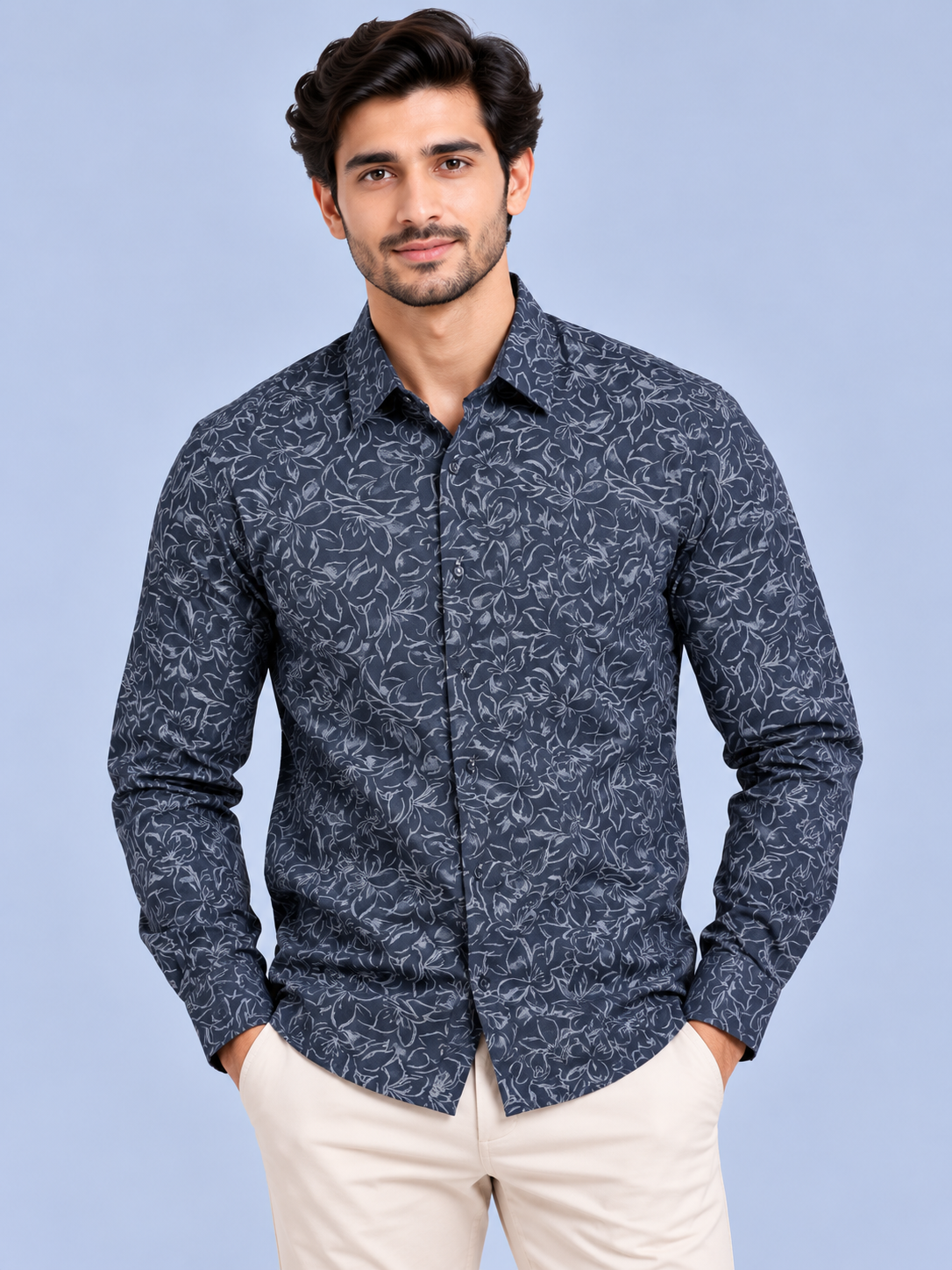 CITRUS -  Men Printed Smart Casual Shirts