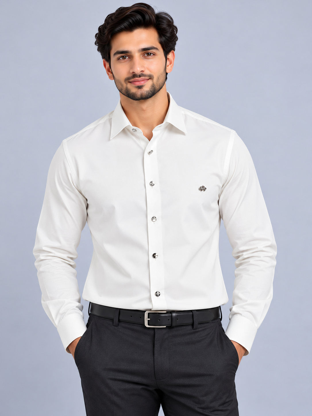 CIARA -  Men Plain Formal Shirts