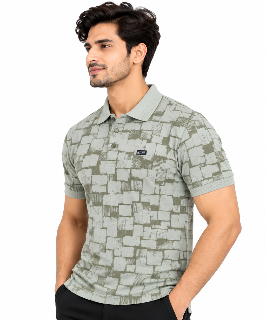 ORB FASHION - Men Solid Collar T-Shirts