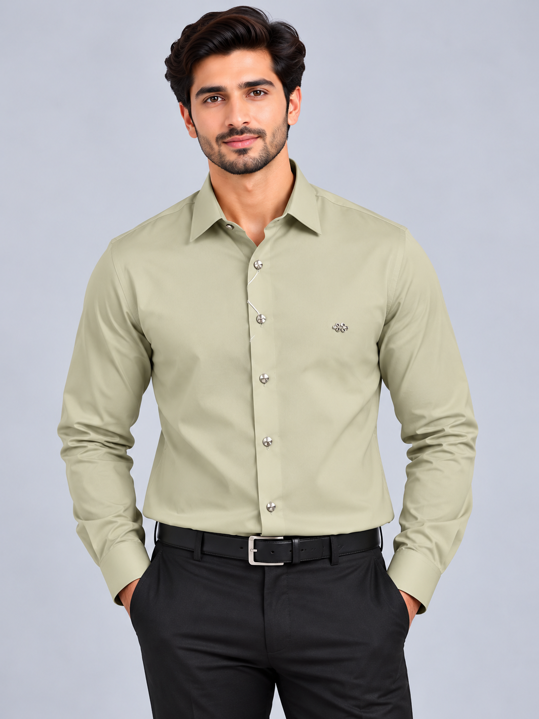 CIARA -  Men Plain Formal Shirts