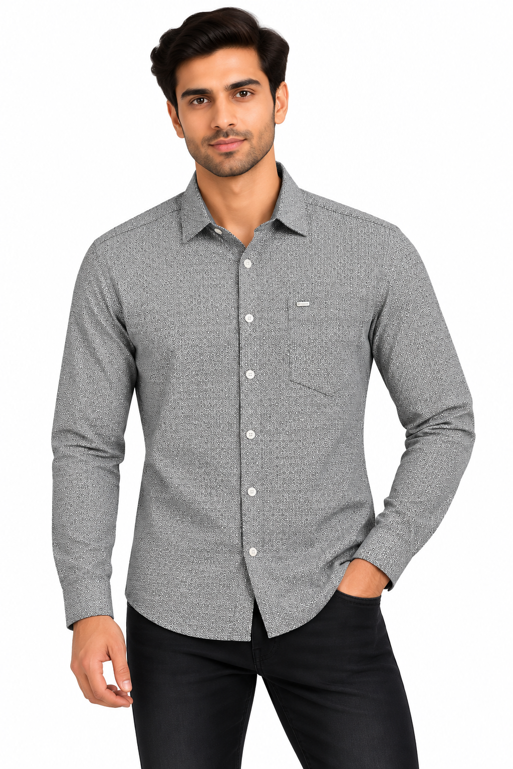 RED & WHITE Printed Casual Shirts