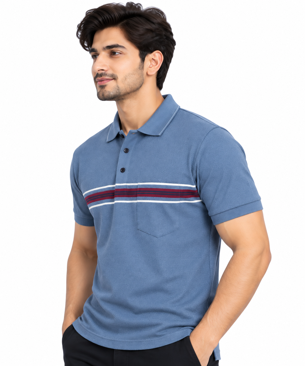 ORB FASHION - Men Solid Collar T-Shirts