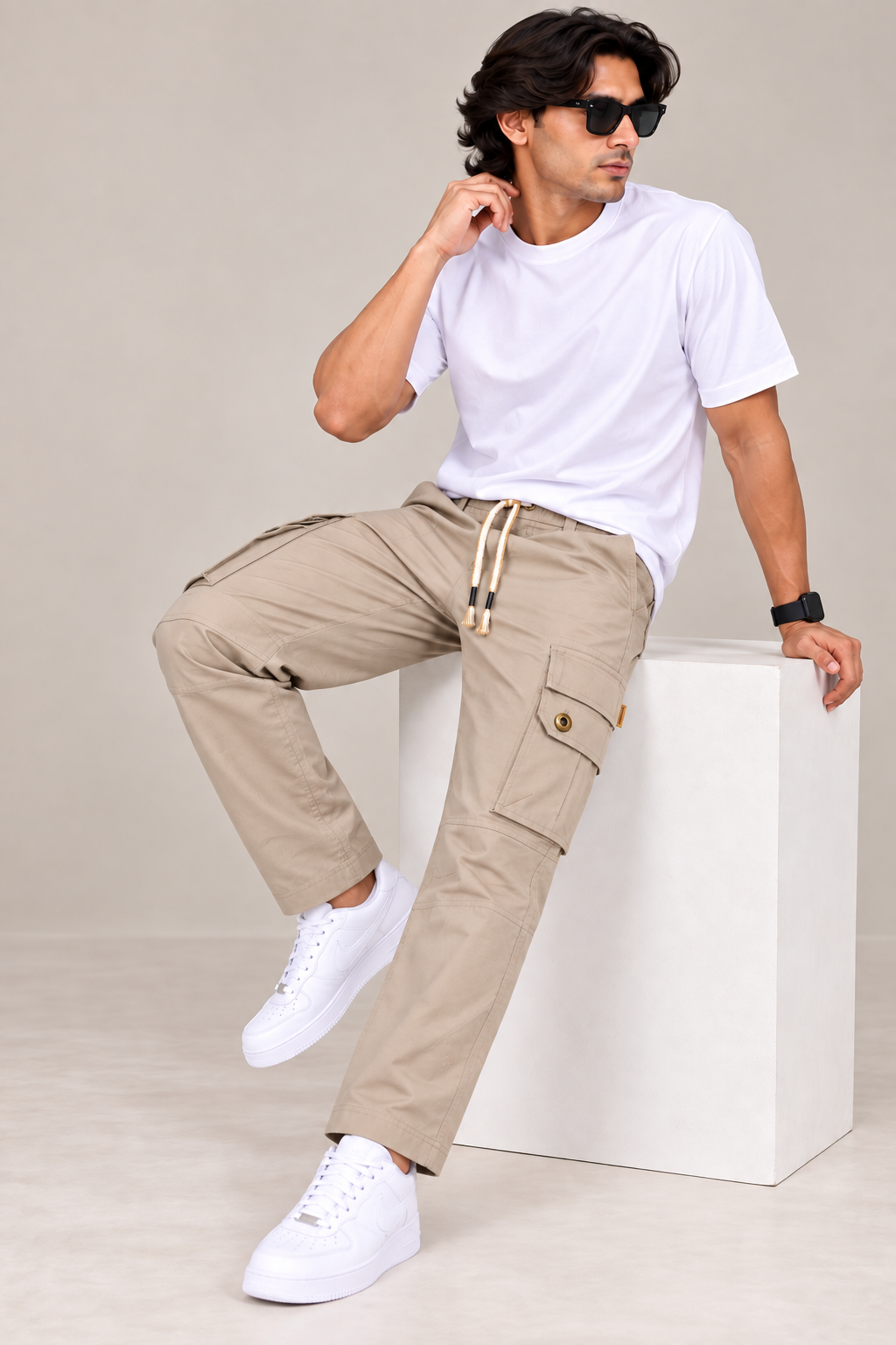 ESCURVY - Men Regular-Fit Cargo Pants