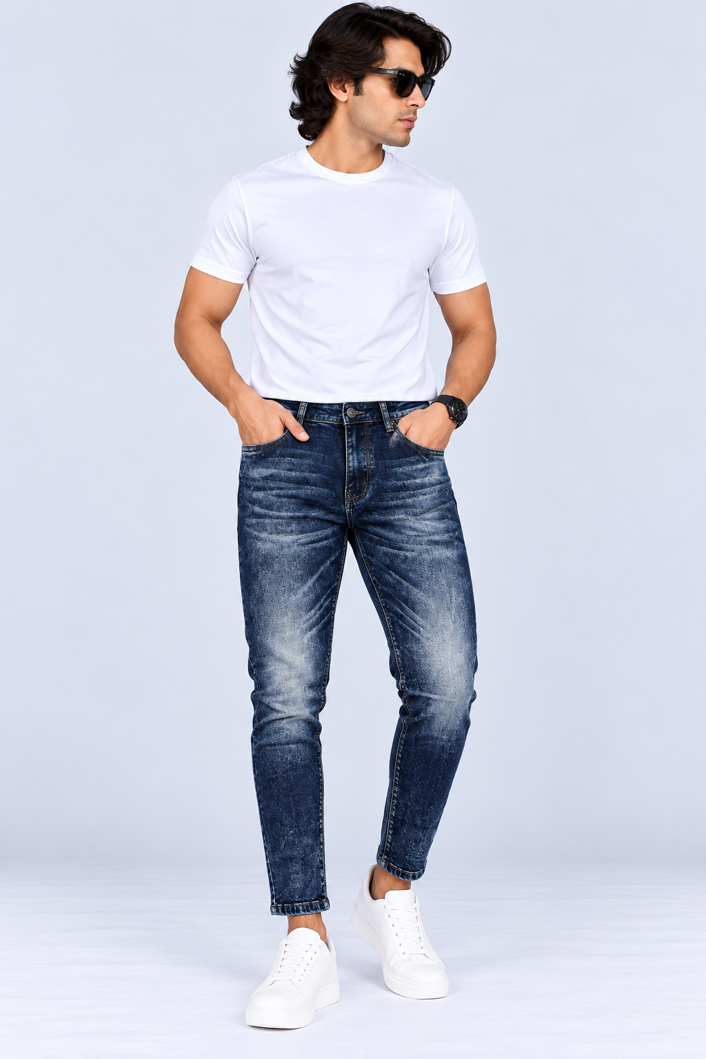MUDPIPER -  Men Urban Edge Ankle-Fit Jeans