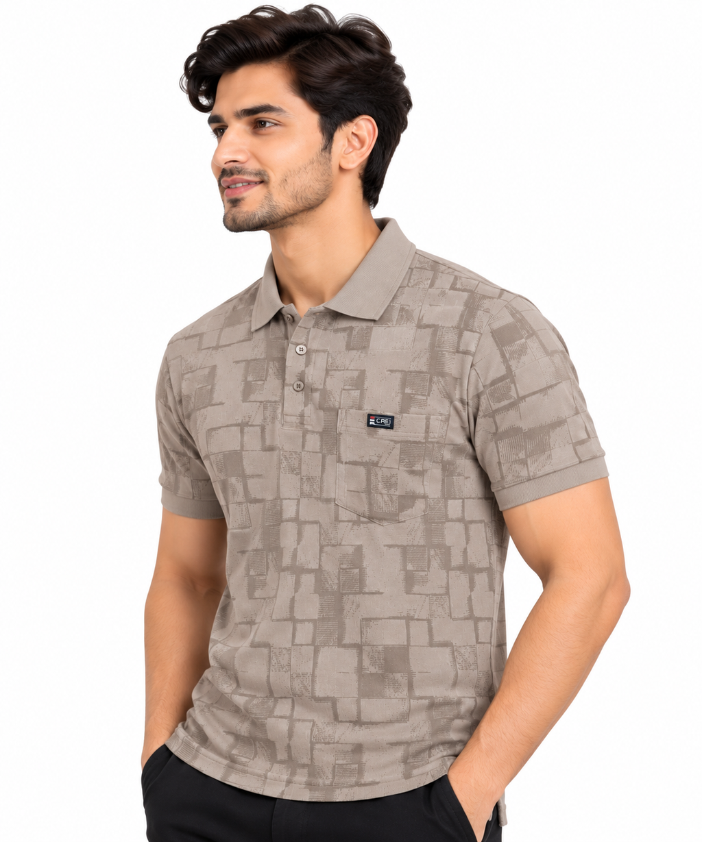 ORB FASHION - Men Solid Collar T-Shirts