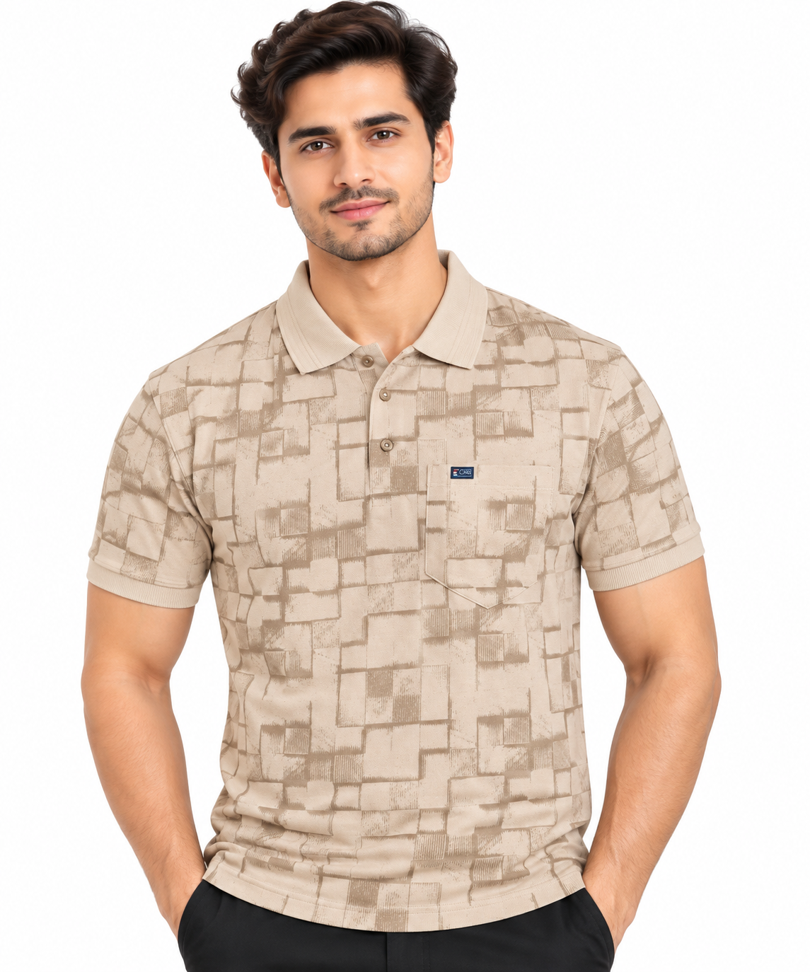 ORB FASHION - Men Solid Collar T-Shirts